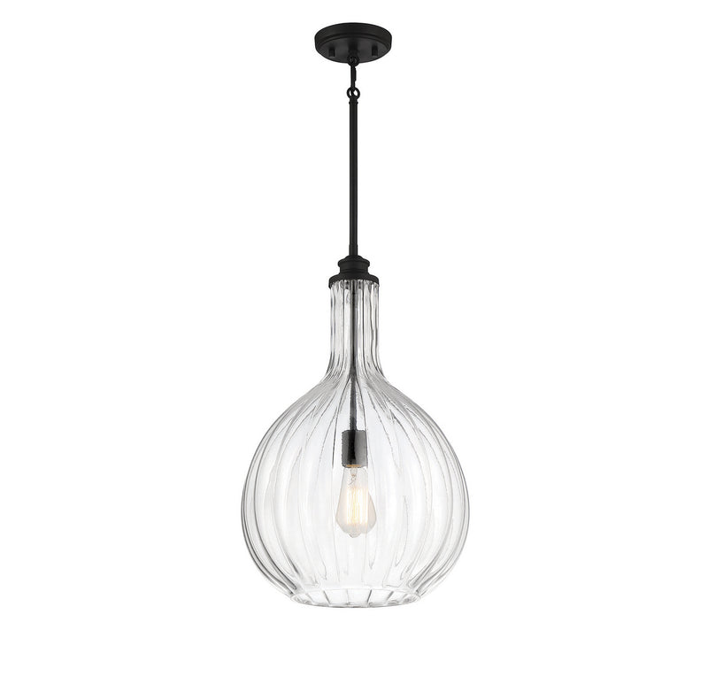 Savoy House 7-2255-1-89 One Light Pendant, Matte Black (3)