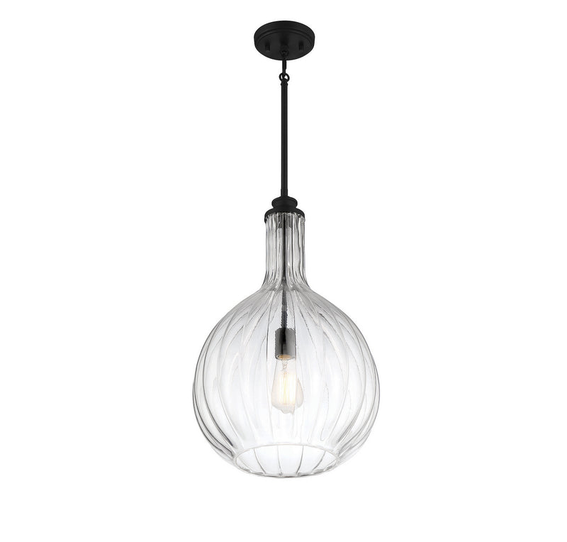 Savoy House 7-2255-1-89 One Light Pendant, Matte Black (4)