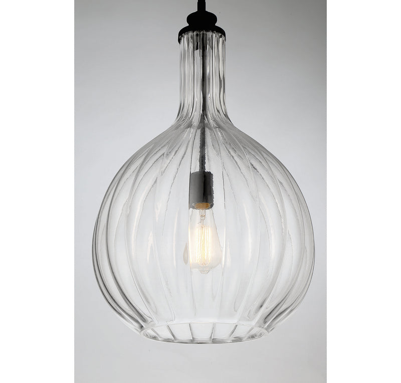 Savoy House 7-2255-1-89 One Light Pendant, Matte Black (5)