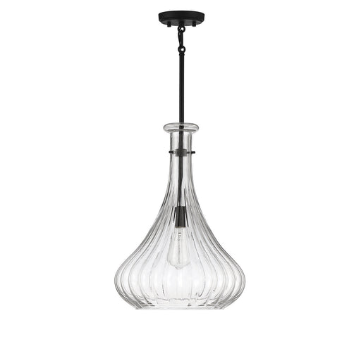 Savoy House 7-2265-1-89 One Light Pendant, Matte Black (2)