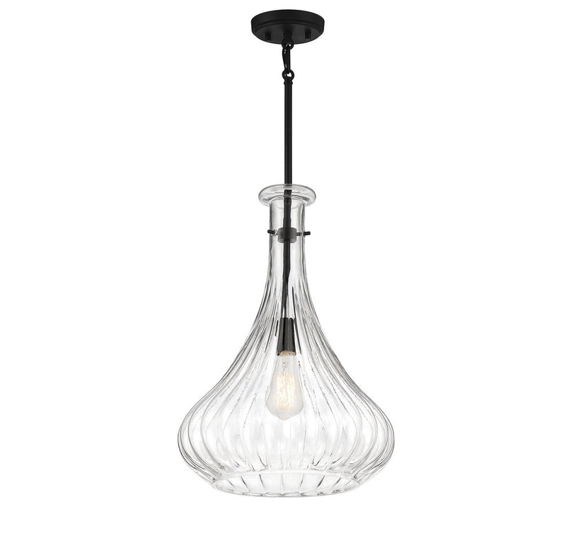 Savoy House 7-2265-1-89 One Light Pendant, Matte Black (3)