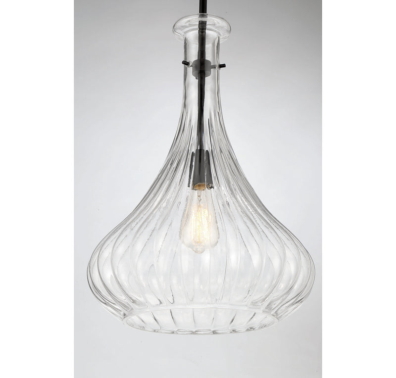 Savoy House 7-2265-1-89 One Light Pendant, Matte Black (5)