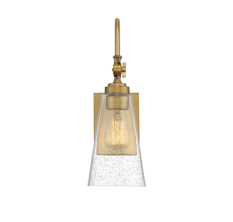 Savoy House 9-108-1-322 One Light Wall Sconce, Warm Brass (3)