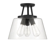 Savoy House 6-1024-3-89 Three Light Semi-Flush Mount, Matte Black (2)