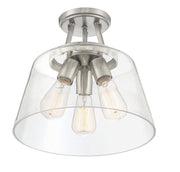 Savoy House 6-1024-3-SN Three Light Semi-Flush Mount, Satin Nickel (4)