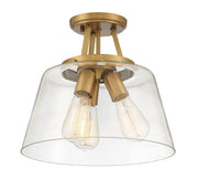 Savoy House 6-1024-3-322 Three Light Semi-Flush Mount, Warm Brass (5)