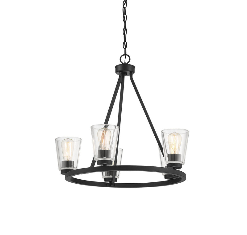 Savoy House 1-1021-5-89 Five Light Chandelier, Matte Black (5)