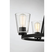 Savoy House 1-1021-5-89 Five Light Chandelier, Matte Black (6)