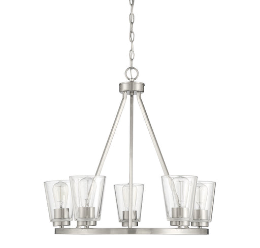 Savoy House 1-1021-5-SN Five Light Chandelier, Satin Nickel (2)