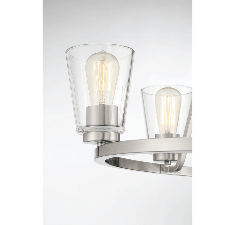 Savoy House 1-1021-5-SN Five Light Chandelier, Satin Nickel (6)