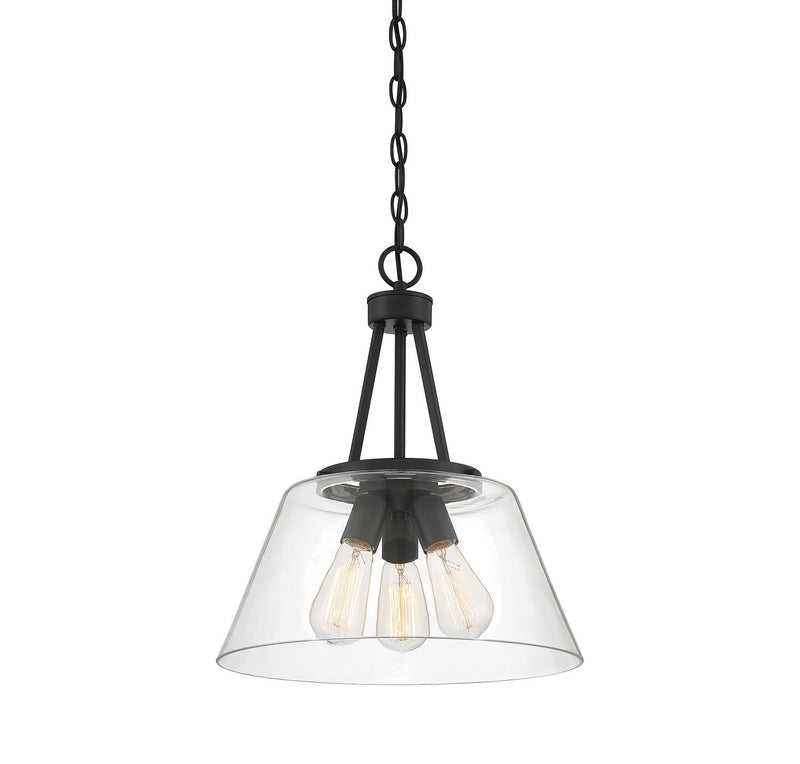 Savoy House 7-1025-3-89 Three Light Pendant, Matte Black (3)