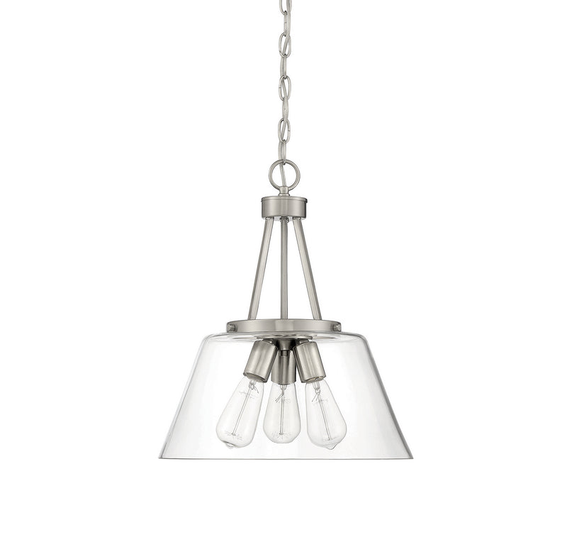 Savoy House 7-1025-3-SN Three Light Pendant, Satin Nickel (2)
