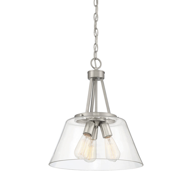 Savoy House 7-1025-3-SN Three Light Pendant, Satin Nickel (5)