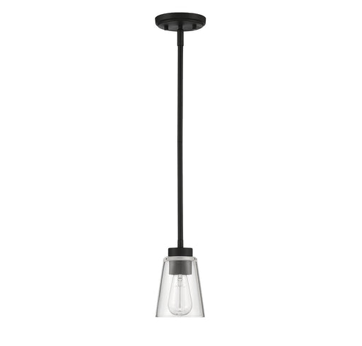 Savoy House 7-1026-1-89 One Light Mini-Pendant, Matte Black (2)