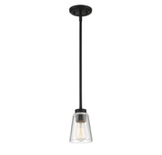 Savoy House 7-1026-1-89 One Light Mini-Pendant, Matte Black (3)