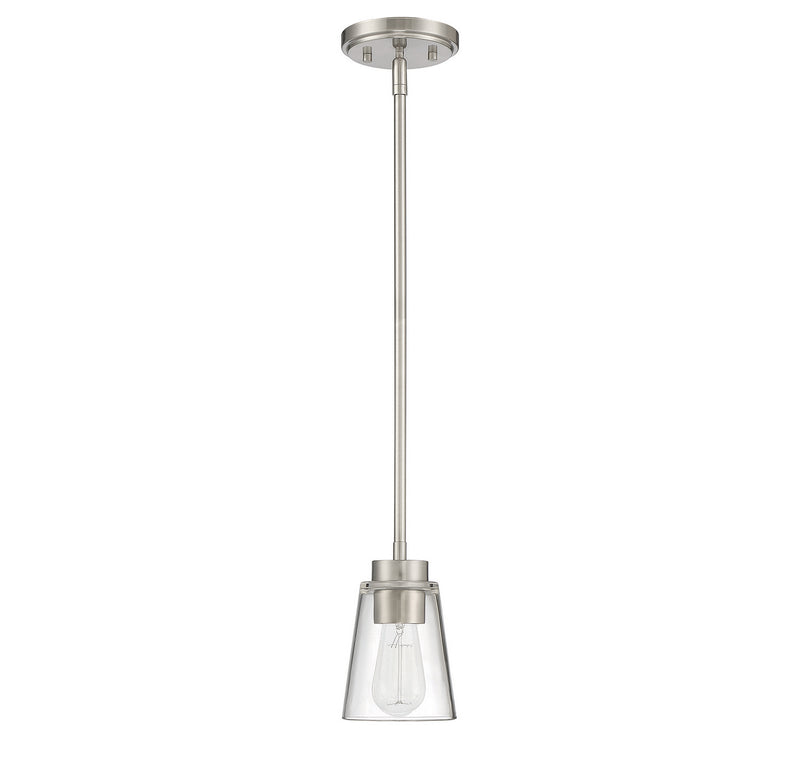 Savoy House 7-1026-1-SN One Light Mini-Pendant, Satin Nickel (2)
