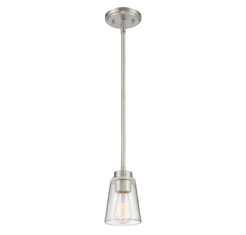 Savoy House 7-1026-1-SN One Light Mini-Pendant, Satin Nickel (3)