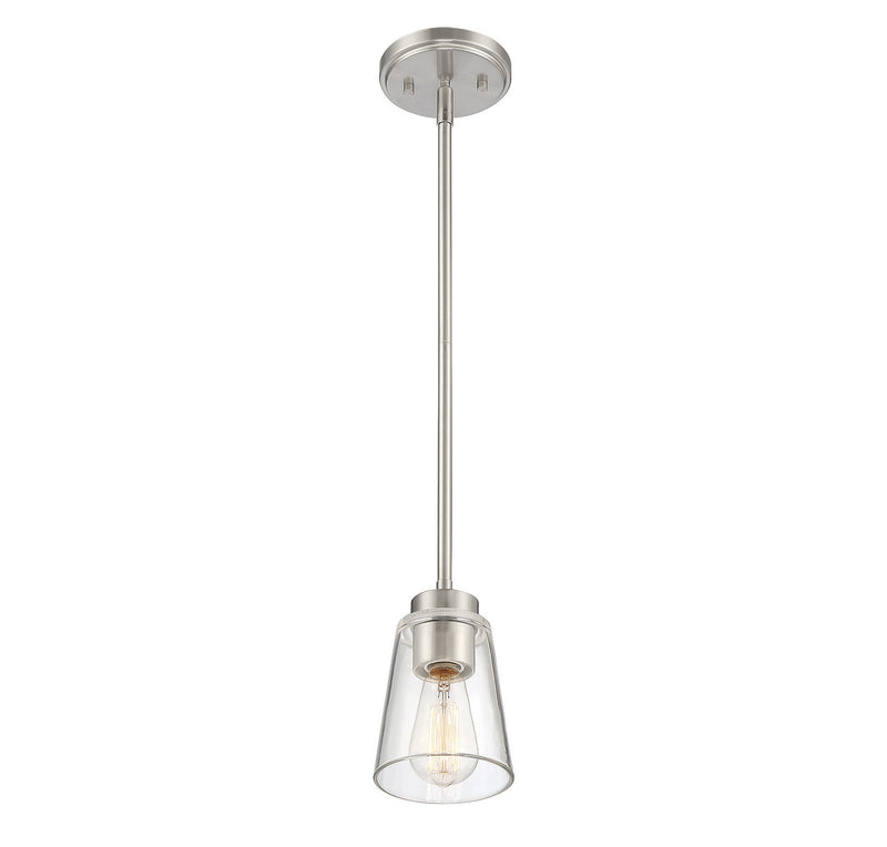 Savoy House 7-1026-1-SN One Light Mini-Pendant, Satin Nickel (4)