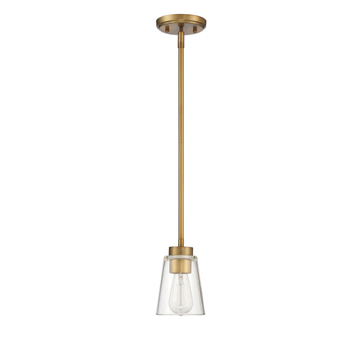 Savoy House 7-1026-1-322 One Light Mini-Pendant, Warm Brass (2)