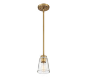 Savoy House 7-1026-1-322 One Light Mini-Pendant, Warm Brass (4)