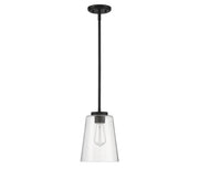 Savoy House 7-1027-1-89 One Light Mini-Pendant, Matte Black (2)