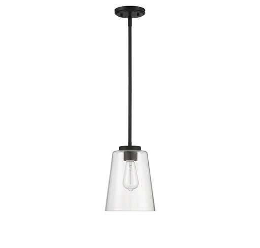 Savoy House 7-1027-1-89 One Light Mini-Pendant, Matte Black (2)