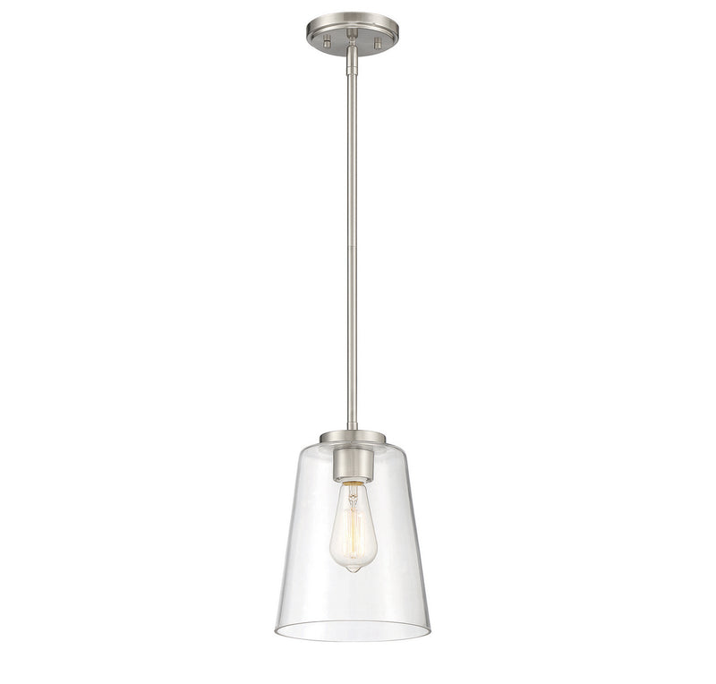 Savoy House 7-1027-1-SN One Light Mini-Pendant, Satin Nickel (3)