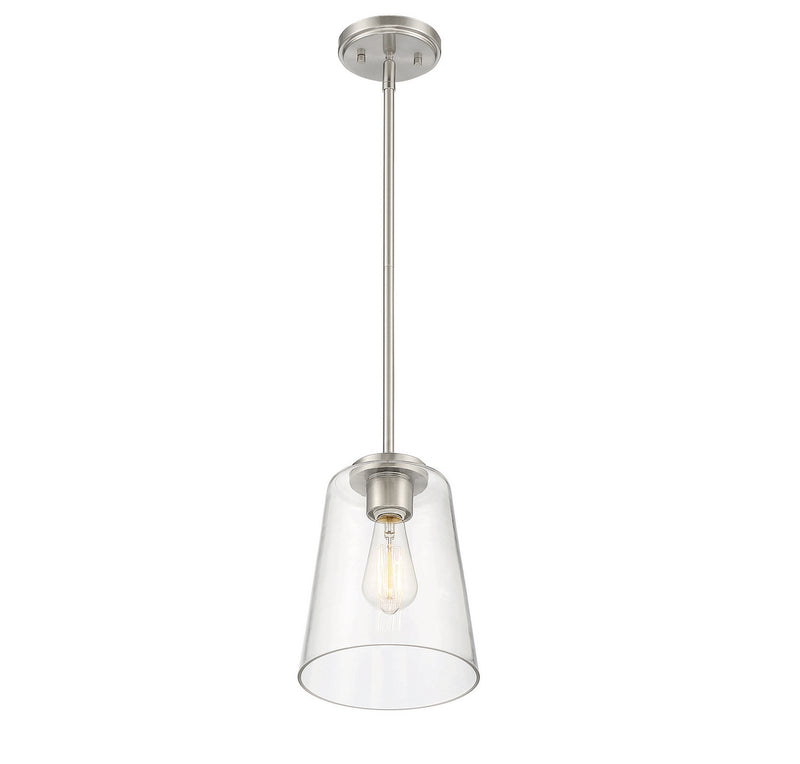 Savoy House 7-1027-1-SN One Light Mini-Pendant, Satin Nickel (4)
