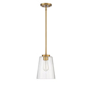 Savoy House 7-1027-1-322 One Light Mini-Pendant, Warm Brass (2)