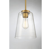 Savoy House 7-1027-1-322 One Light Mini-Pendant, Warm Brass (5)