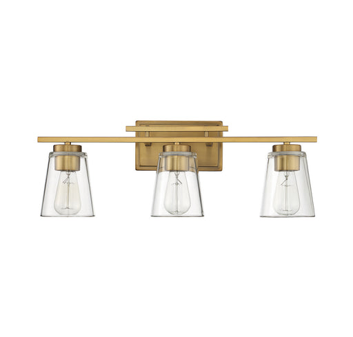 Savoy House 8-1020-3-322 Three Light Bath Bar, Warm Brass (2)