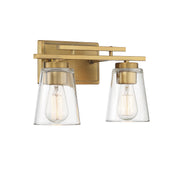Savoy House 8-1020-2-322 Two Light Bath Bar, Warm Brass (4)
