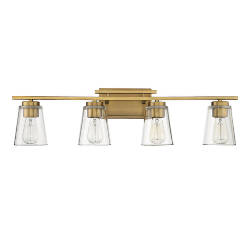 Savoy House 8-1020-4-322 Four Light Bath Bar, Warm Brass (2)
