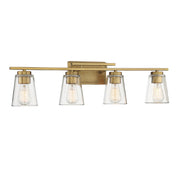 Savoy House 8-1020-4-322 Four Light Bath Bar, Warm Brass (3)