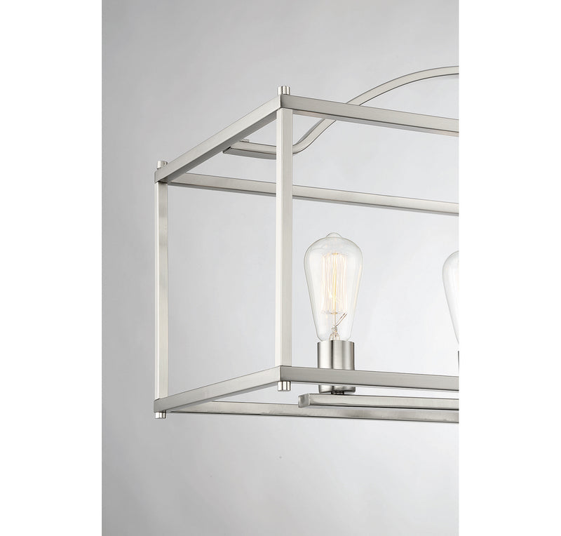 Savoy House 1-190-5-SN Five Light Linear Chandelier, Satin Nickel (6)