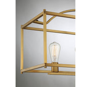 Savoy House 1-190-5-322 Five Light Linear Chandelier, Warm Brass (6)