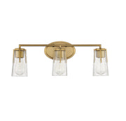 Savoy House 8-7045-3-322 Three Light Bath Bar, Warm Brass (2)