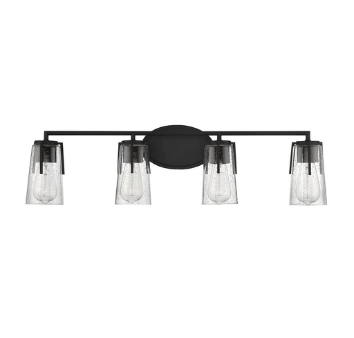 Savoy House 8-7045-4-BK Four Light Bath Bar, Black (2)