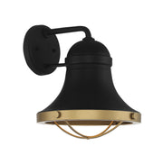 Savoy House 5-179-137 One Light Wall Sconce, Textured Black w/Warm Brass (4)
