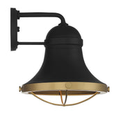 Savoy House 5-179-137 One Light Wall Sconce, Textured Black w/Warm Brass (5)