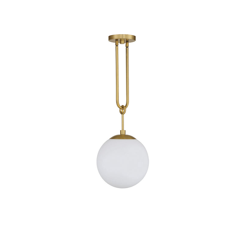 Savoy House 7-180-1-322 One Light Pendant, Warm Brass (2)