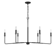 Savoy House 1-2221-6-89 Six Light Chandelier, Matte Black (2)
