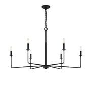 Savoy House 1-2221-6-89 Six Light Chandelier, Matte Black (3)
