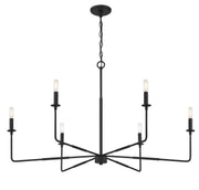 Savoy House 1-2221-6-89 Six Light Chandelier, Matte Black (4)