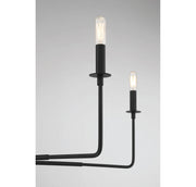 Savoy House 1-2221-6-89 Six Light Chandelier, Matte Black (6)