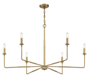 Savoy House 1-2221-6-322 Six Light Chandelier, Warm Brass (4)