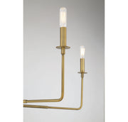 Savoy House 1-2221-6-322 Six Light Chandelier, Warm Brass (6)