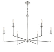 Savoy House 1-2221-6-109 Six Light Chandelier, Polished Nickel (3)