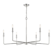 Savoy House 1-2221-6-109 Six Light Chandelier, Polished Nickel (4)