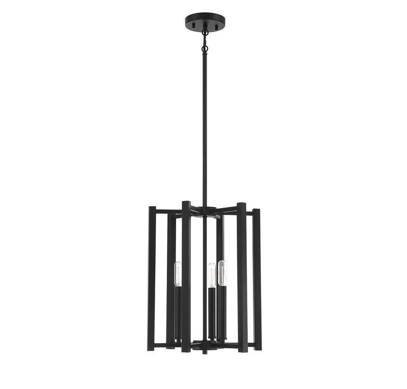 Savoy House 3-7700-3-89 Three Light Pendant, Matte Black (2)